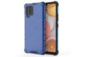 Mobil - Covers & Cases - Hurtel Honeycomb Case armor cover with TPU Bumper for Samsung Galaxy A42 5G Blue - 5907769325182