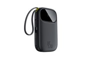 Powerbank - Baseus EnerFill FC31 10000mAh 45W Power Bank with USB-C and Lightning Cables - Black Powerbank - Sort - 10000 mAh - E0028C00