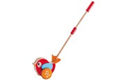 Babylegetøj - Hape Lilly Vogel Wooden Push Stick with Sound - E0353