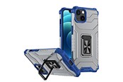 Mobil - Covers & Cases - Hurtel Crystal Ring Case Kickstand Tough Rugged Cover for iPhone 13 Mini Blue - 5907769330889
