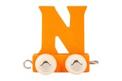 Trælegetøj - Small Foot - Wooden Letter Train Orange - N - 12 pieces - 10364-display12
