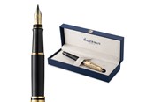 Skrive- og Tegneværktøjer - Waterman Expert “The Opera Collection” sort & guld G.T. fyldepen M, blåt blæk - 2225138