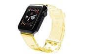 Smartwatch - Tilbehør - Hurtel Silicone Strap Bracelet Bracelet Strap Light for Apple Watch 38 / 40 mm - Yellow - 5907769332814