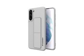 Mobil - Covers & Cases - Wozinsky Kickstand Case Silicone Case with Stand Case Samsung Galaxy S21+ 5G Grey - 9111201941403