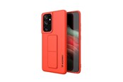 Mobil - Covers & Cases - Wozinsky Kickstand Case Silicone Case with Stand Case for Samsung Galaxy S21 Ultra 5G Red - 9111201941519
