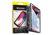 Mobil - Covers & Cases - Wozinsky Full Magnetic Case Magnetic Case 360 Cover Front and Back with Built-in Glass Samsung Galaxy A72 4G Black and Clear - 9111201944152