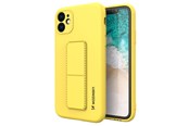 Mobil - Covers & Cases - Wozinsky Kickstand Case Silicone Case with Stand Samsung Galaxy A22 4G Case Yellow - 9145576226896