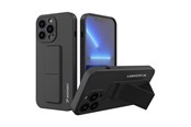Mobil - Covers & Cases - Wozinsky Kickstand Case Silicone Case with Stand iPhone 13 mini Black - 9145576234242