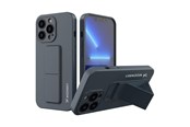 Mobil - Covers & Cases - Wozinsky Kickstand Case Silicone Case with Stand iPhone 13 Mini Navy Blue - 9145576234273