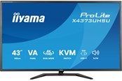 Skærm - 43" iiyama ProLite X4373UHSU - 3840x2160 (4K) - 120Hz - IPS - 95W USB-C - KVM switch - X4373UHSU-B2