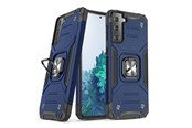 Mobil - Covers & Cases - Wozinsky Ring Armor Armored Hybrid Case Cover + Magnetic Holder for Samsung Galaxy S22+ (S22 Plus) Blue - 9145576239766