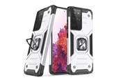 Mobil - Covers & Cases - Wozinsky Ring Armor Armored Hybrid Case Cover + Magnetic Holder Samsung Galaxy S22 Ultra Silver - 9145576239780