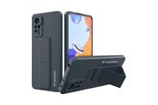 Mobil - Covers & Cases - Wozinsky Kickstand Case Silicone Case with Stand Case for Xiaomi Redmi Note 11 Pro Navy Blue - 9145576247488