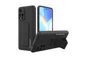 Mobil - Covers & Cases - Wozinsky Kickstand Case Silicone Case with Stand Case Xiaomi Redmi 10 Black - 9145576247556