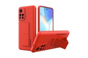 Mobil - Covers & Cases - Wozinsky  Kickstand Case Silicone Case with Stand Case for Xiaomi Redmi 10 Red - 9145576247570