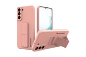 Mobil - Covers & Cases - Wozinsky Kickstand Case Silicone Case with Stand Samsung Galaxy S22+ Case Pink - 9145576247662