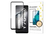 Mobil - Beskyttelsesglas - Wozinsky Super Durable Full Glue Tempered Glass Full Screen Protector with Frame Case Friendly Vivo Y76 5G / Y76s / Y74s Black - 9145576245736