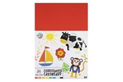 Kreativt Legetøj - Creative Craft Group Ribbed Craft Cardstock A4 8 Sheets 8 Colors - 110014