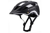 Cykeltilbehør - Wozinsky MTB Bicycle Helmet with Detachable Visor Light 57-62 cm - Black and Silver - 5907769380839