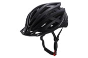 Cykellygter - Wozinsky MTB Bike Helmet with Detachable Visor and USB Rear Light 54-57 cm - Black - 5907769380877