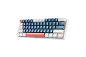 Tastatur - Machenike K500-B61 Wired Mechanical Backlit Gaming Keyboard Brown Switch - Blue & White - Blå - K500-B61 Wired RGB Brown Switch Blue