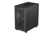Rack skabe - Lanberg FF01 series - rack - 600 x 1000 flat pack with glass door - 22U - FF01-6022-23B