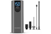 Cykeltilbehør - Rockbros 42720001001 Electric Bike Pump with LED Display + USB-C - USB-A Cable - Black - 42720001001