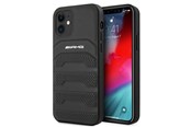 Mobil - Covers & Cases - Mercedes AMG Leather Debossed Lines Case for iPhone 12 mini - Black - 3666339013929