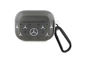 Mobil - Covers & Cases - Mercedes Large Star Pattern AirPods Pro Case - Black - 3666339094515