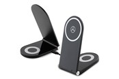 Mobil - Adaptere & Opladere - Mercedes Silver Stars MagSafe Foldable Induction Charger 2in1 15W - Black - 3666339169848