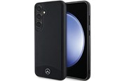 Mobil - Covers & Cases - Mercedes Leather Textured & Plain MagSafe Case for Samsung Galaxy S24+ - Black - 3666339241018