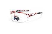 Cykeltilbehør - Rockbros Cycling Glasses Photochromic with UV Protection and Corrective Insert 14120008002 - USA Pattern - White - 8386824303735