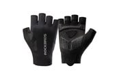 Cykeltilbehør - Rockbros cycling gloves spring/summer/autumn short fingers size: S - black - 8386824304589