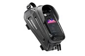 Mobil - Andet Tilbehør - Rockbros B68-1 frame-mounted bicycle bag with phone pocket - 1.7L - Black - Rockbros-B68-1