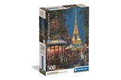 Puslespil - Clementoni Puzzle 500 Pcs CB High Quality Collection Night of the Eiffel Café - 35577