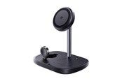 Mobil - Adaptere & Opladere - Baseus EnerFill FS41 3-in-1 Cooling Wireless Charger with EU Plug 45W and USB-C to USB-C Cable - Black - P10281904123-01