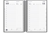Calendar - Mayland Studie Mini dagkalender sort genbrugskarton 2026/2027 - 27802600