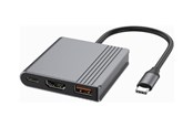 USB hub - Gembird 3-Port USB-C USB hub - USB 3.2 - 3 ports - Grå - A-CM-COMBO3-05