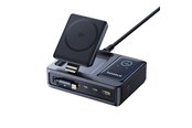 Mobil - Adaptere & Opladere - Baseus NOMOS 140W Qi2 5-in-1 Wireless Charging Station with Retractable USB-C Cable and Digital Display - Black - P10170902123-00