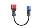 Elbil ladere - go-e Adapter Gemini flex 11 kW til CEE blå 16 A - CH-04-35