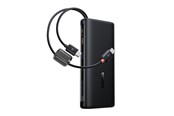 Powerbank - Baseus EnerFill FC41 20000mAh 100W Power Bank with Digital Display and Built-in Dual USB-C Cable - Black Powerbank - Sort - 20000 mAh - E0028N03
