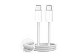 USB kabel - Puro Fabrik 4 240W Braided Cable USB-C - USB-C 1m - White - PUCCC240WFABK4WHI