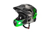 Cykeltilbehør - Rockbros TS-61 10110061003 Children's Bike Helmet with Detachable Chin Size S (48-54) - Green *DEMO* - 10110061003