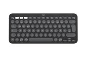 Tastatur - Logitech Pebble Keys 2 K380s Wireless Keyboard - Tonal Graphite - Tastatur - Engelsk - UK - Grå - 920-011843