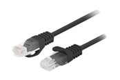 Netværkskabel - Lanberg patch cable - 2 m - black RAL 9004 - Sort - 2m - PCU6-20CC-0200-BK