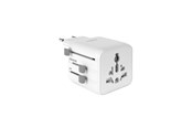 Mobil - Adaptere & Opladere - Puro Universal Travel Adapter - White - PUWTA1WHI