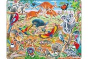 Puslespil - Larsen Puzzles Puzzle Australian animals - 60 pieces Maxi (36.5x28.5cm) Floor - FH45