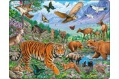 Puslespil - Larsen Puzzles Puzzle Siberian tiger summer - 36 pieces Maxi (36.5x28.5 cm) Floor - FH39