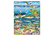 Puslespil - Larsen Puzzles Puzzle Marine Life in the North Atlantic - 60 pieces Maxi (36.5x28.5 cm) Floor - FH13