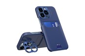 Mobil - Covers & Cases - Hurtel Leather Stand Case for Samsung Galaxy S23 Ultra Cover Card Wallet with Stand Blue - 5907769353420
